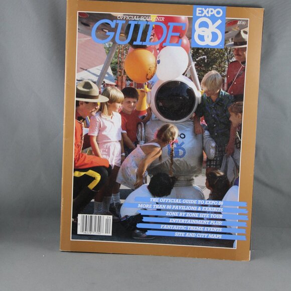 Expo 86 Official Guide - Expo Ernie Cover Excellent Condition - Official Guide - Picture 5 of 5